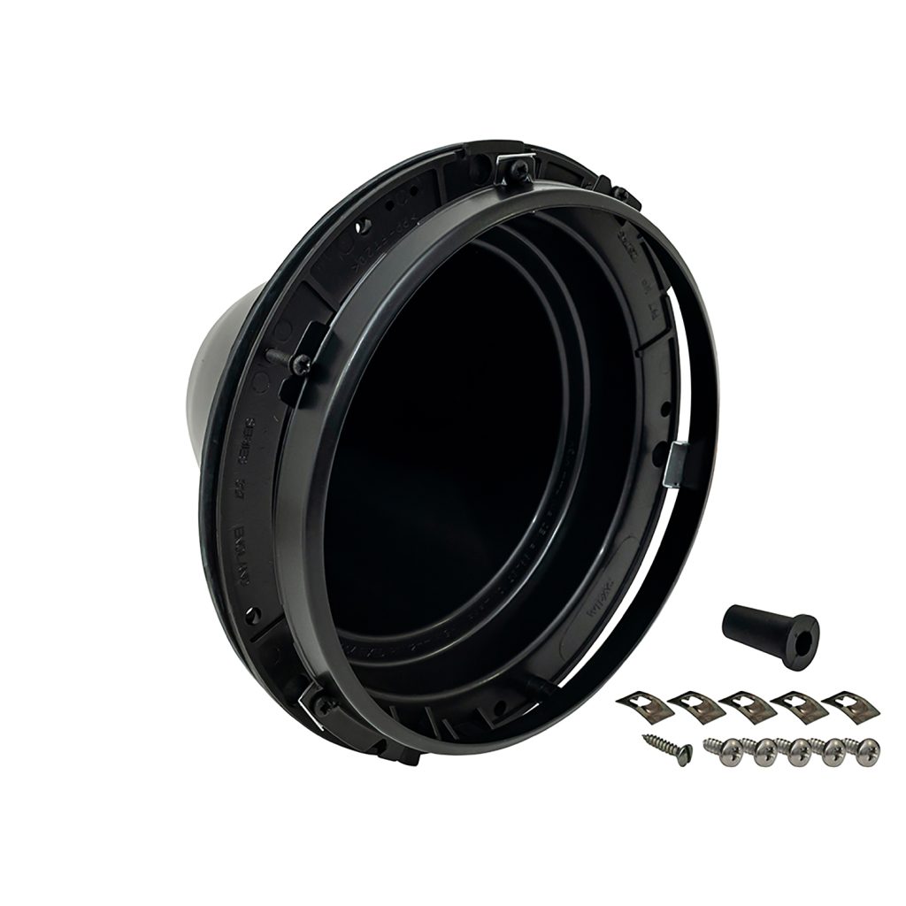 Image of Replacement Plastic Headlight Bowl with Black Bezel (DA3010B)