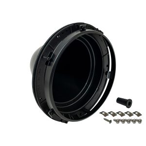 Image of Replacement Plastic Headlight Bowl with Black Bezel (DA3010B)