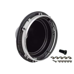 Image of Replacement Plastic Headlight Bowl with Stainless Steel Bezel (DA3010SS)