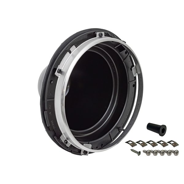 Image of Replacement Plastic Headlight Bowl with Stainless Steel Bezel (DA3010SS)