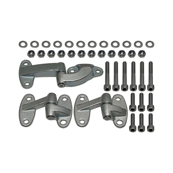 Image of Safari Rear Door Hinge Kit (3 piece) Zinc Plated (GA1240)