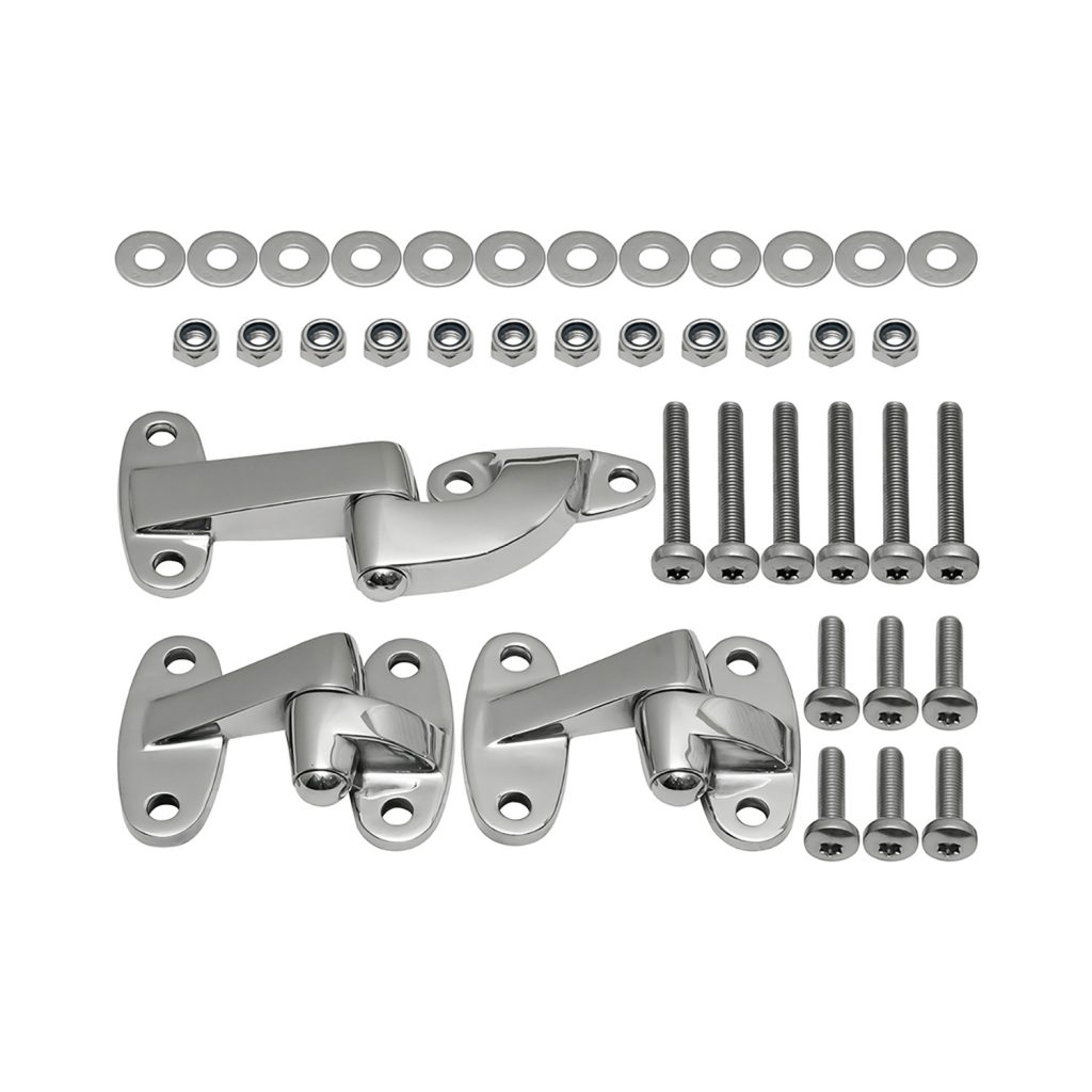 Image of Safari Rear Door Hinge Kit (3 piece) Stainless Steel (GA1392)