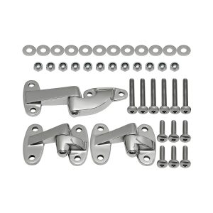 Image of Safari Rear Door Hinge Kit (3 piece) Stainless Steel (GA1392)