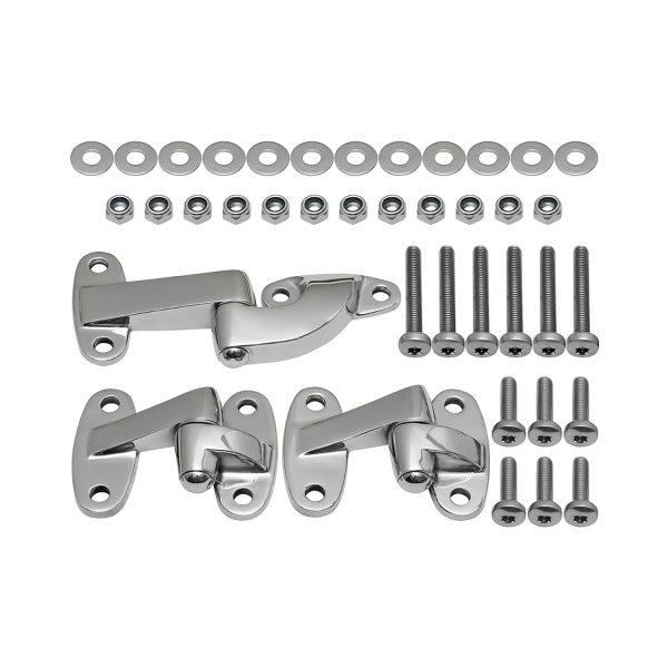 Image of Safari Rear Door Hinge Kit (3 piece) Stainless Steel (GA1392)