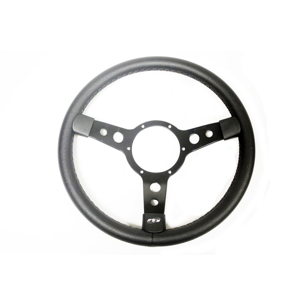 Image of Mountney 14inch 3 spoke Vinyl Steering Wheel (boss not included) (GI004)