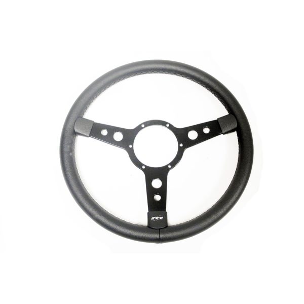 Image of Mountney 15inch 3 spoke Vinyl Steering Wheel (boss not included) (GI005)