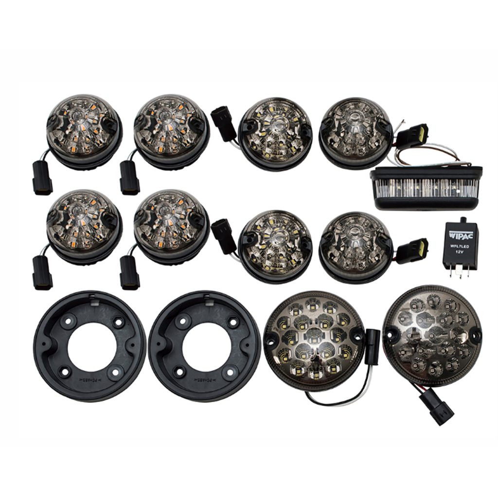 Image of LED Upgrade Kit 73mm with 95mm Fog and Reverse Lamps included (smoked) (GL1577SM)