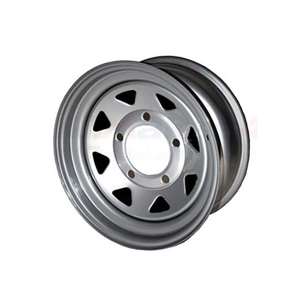 Image of Silver 8 Spoke 16 x 7 (ET00) Steel Wheel (GRW002)