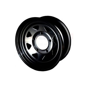 Image of Black 8 Spoke 16 x 7 (ET00) Steel Wheel (GRW003)