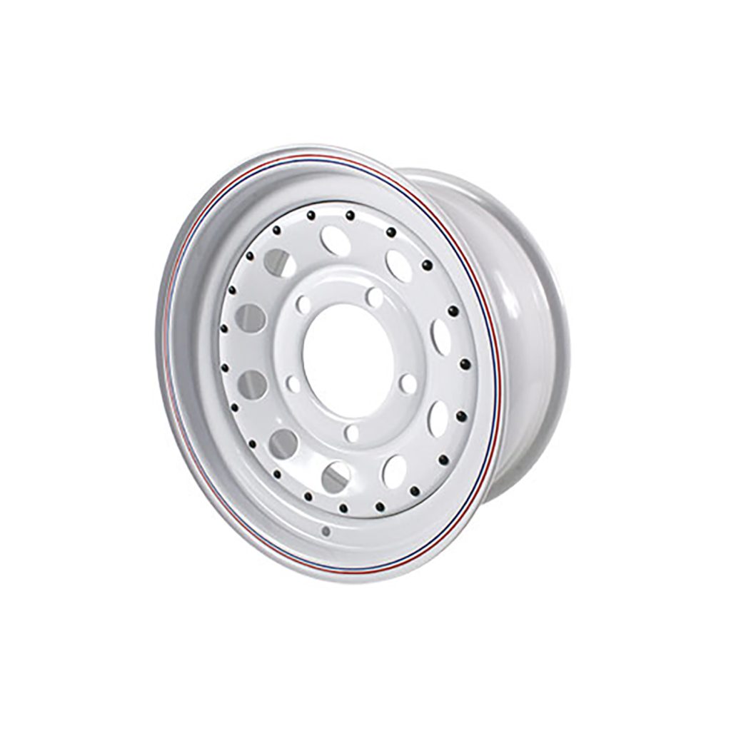 Image of White Modular 16 x 7 (ET08) Steel Wheel (GRW004)