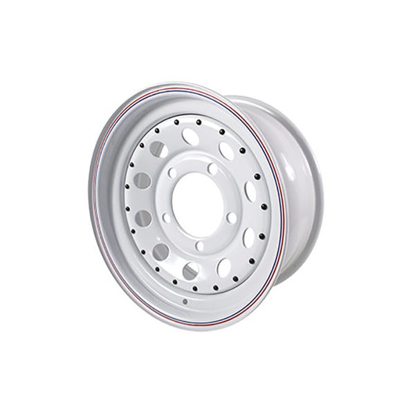 Image of White Modular 16 x 7 (ET08) Steel Wheel (GRW004)