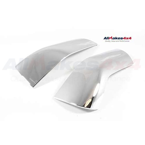 Image of Lower Mirror Cover Set (pair) Chrome (LR003905AM)