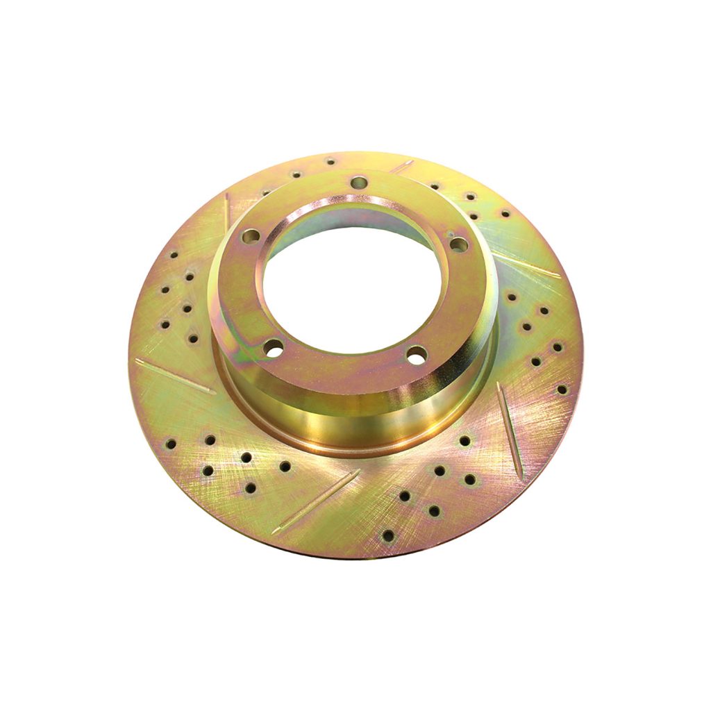 Image of Brake Disc Cross Drilled and Grooved (front) (LR017951CDG)