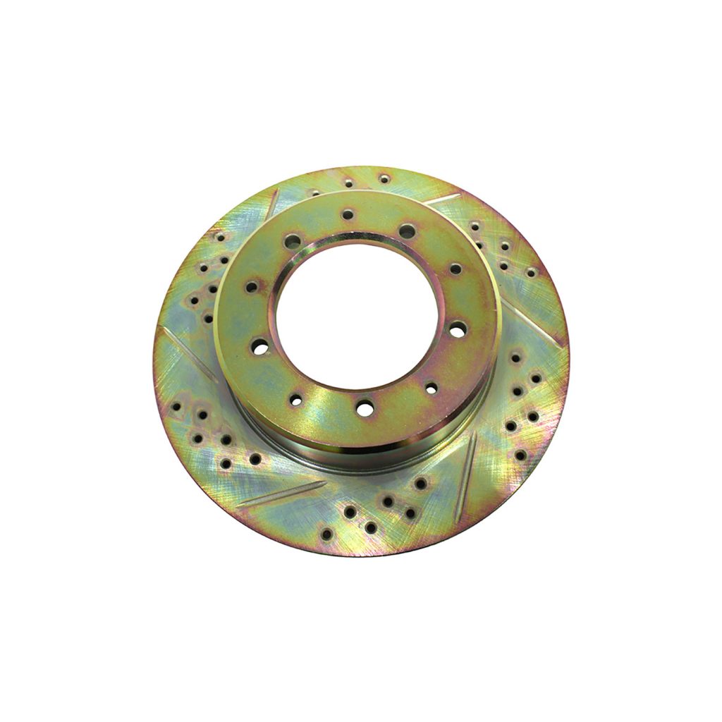 Image of Brake Disc Cross Drilled and Grooved (rear) (LR017953CDG)