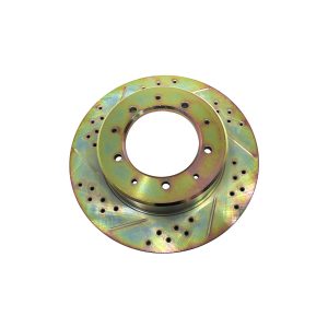 Image of Brake Disc Cross Drilled and Grooved (rear) (LR017953CDG)