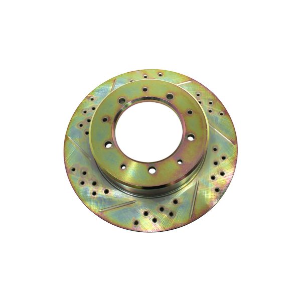 Image of Brake Disc Cross Drilled and Grooved (rear) (LR017953CDG)