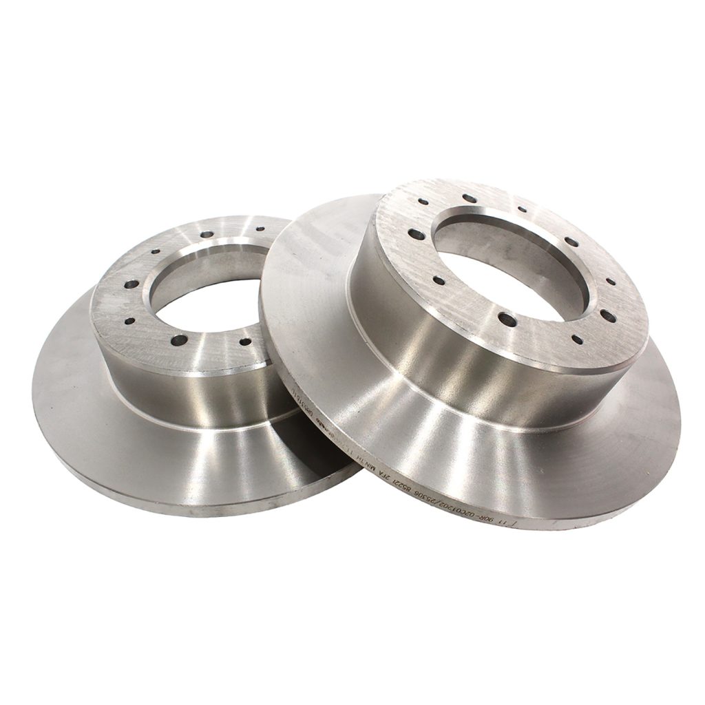 Image of Brake Disc Wavy Cross Drilled and Grooved (rear) (LR017953WCDG)