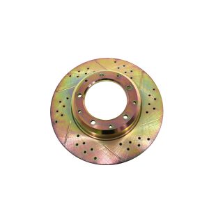 Image of Brake Disc Cross Drilled and Grooved (rear) (LR018026CDG)