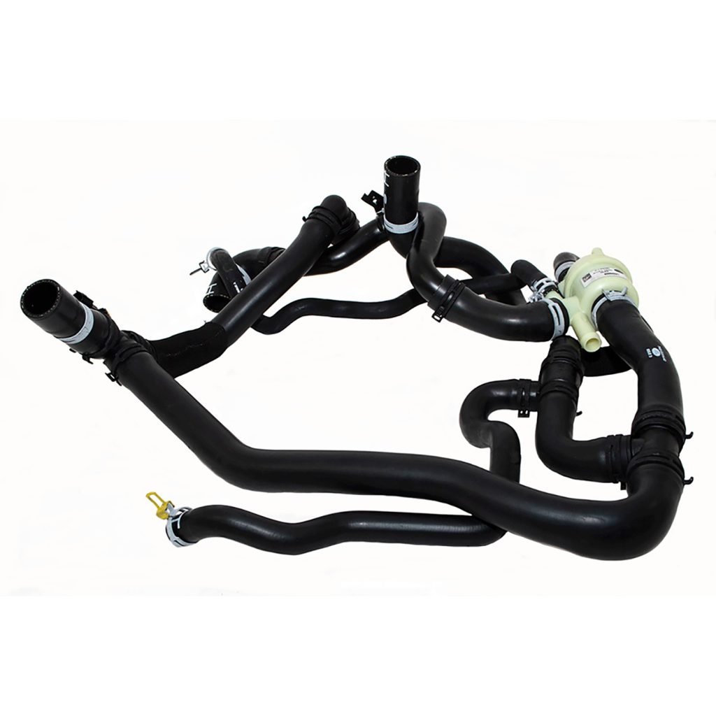 Image of Top and Bottom Hose Assembly (includes thermostat) (LR020009)