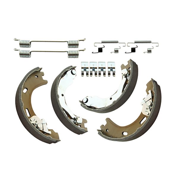Image of Handbrake Brake Shoe Kit (16 piece) (LR031947AM)