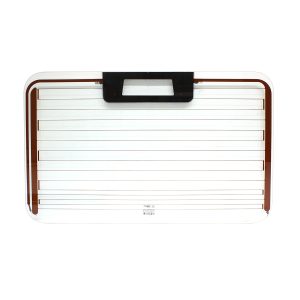 Image of Safari Rear Door Glass (green) with hi level brake light (lamp not included) (LR042729AM)