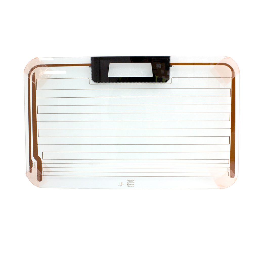 Image of Safari Rear Door Glass (green) with hi level brake light (lamp not included) (LR042729OEM)