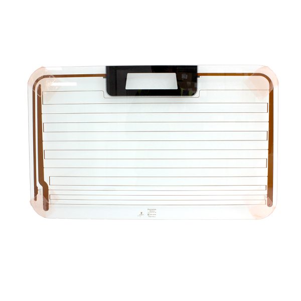 Image of Safari Rear Door Glass (green) with hi level brake light (lamp not included) (LR042729OEM)