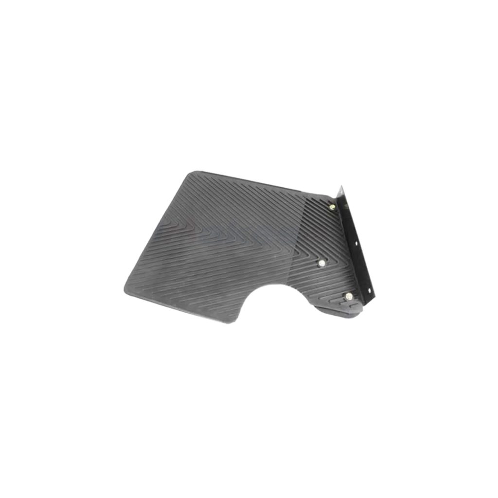 Image of Rear Mudflap (left hand) with bracket (with exhaust cut-out) (LR055340AM)