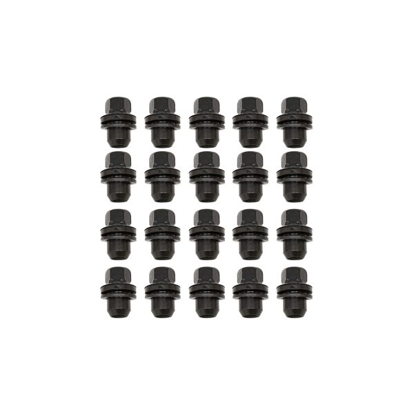 Image of Wheel Nut Satin Black (pack of 20) (LR173842AMBKIT)