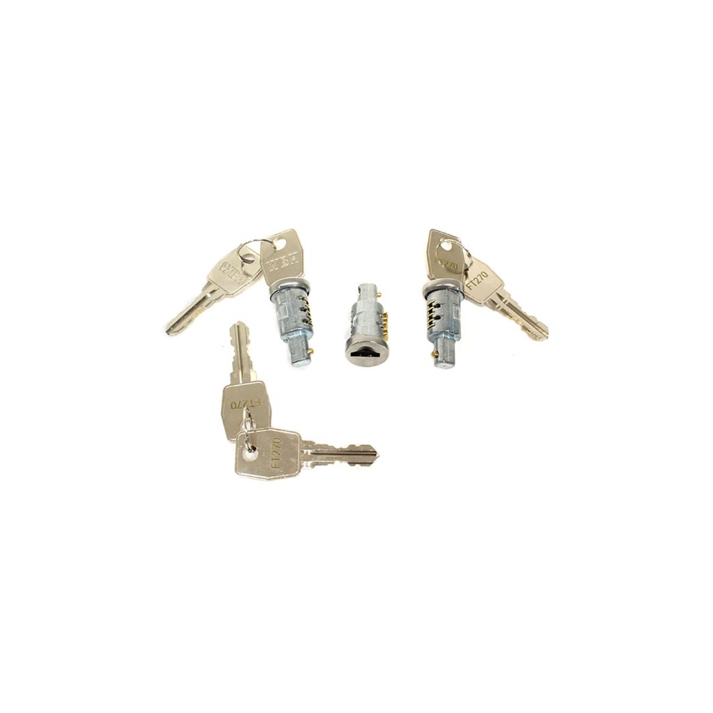 Image of Door Lock Set (3 barrels and 2 keys) (MTC6504AM)