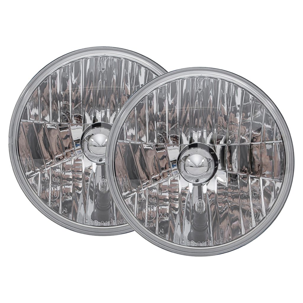 Image of Headlights Crystal Clear Halogen E-marked (pair) bulbs not included (RTC4615C)