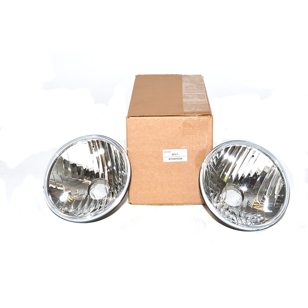 Image of Headlights Crystal Clear Halogen E-marked (pair) bulbs not included (RTC4615CW)