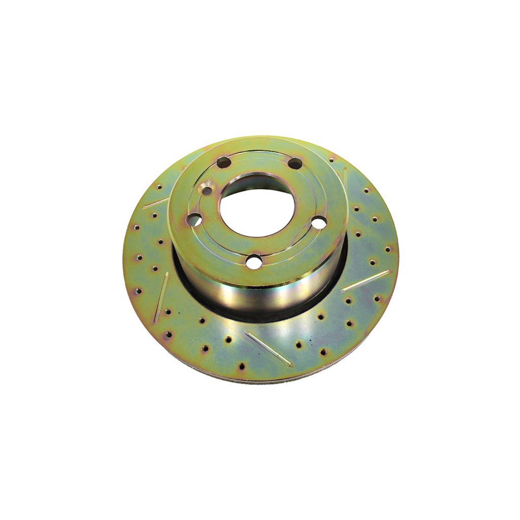 Image of Brake Disc Cross Drilled and Grooved (front) (SDB000380CDG)