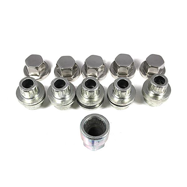 Image of Silver Locking Wheel Nut Set (STC8843AA)