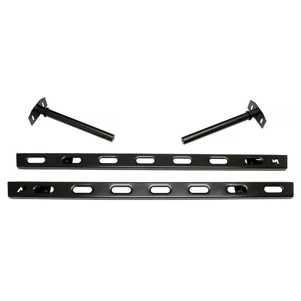 Image of Skeleton Rock Sliders (pair) 3mm Steel Satin Black (TF0012)