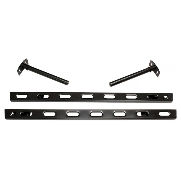 Image of Skeleton Rock Sliders (pair) 3mm Steel Satin Black (TF0012)