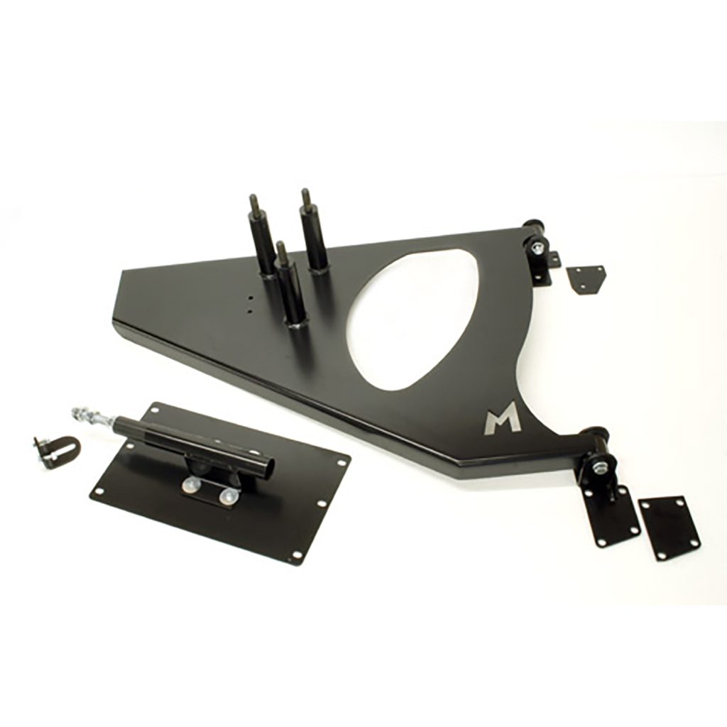 Image of Swing Away Spare Wheel Carrier Black Satin finish (TF051)