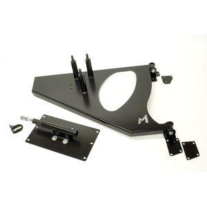 Image of Swing Away Spare Wheel Carrier Black Satin finish (TF051)