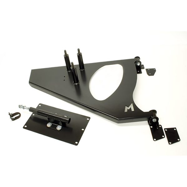 Image of Swing Away Spare Wheel Carrier Black Satin finish (TF051)