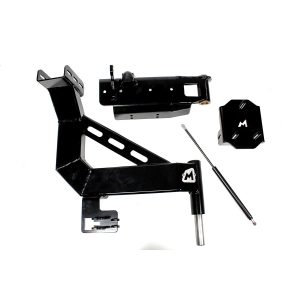 Image of Swing Away Spare Wheel Carrier Black Satin finish (TF053)