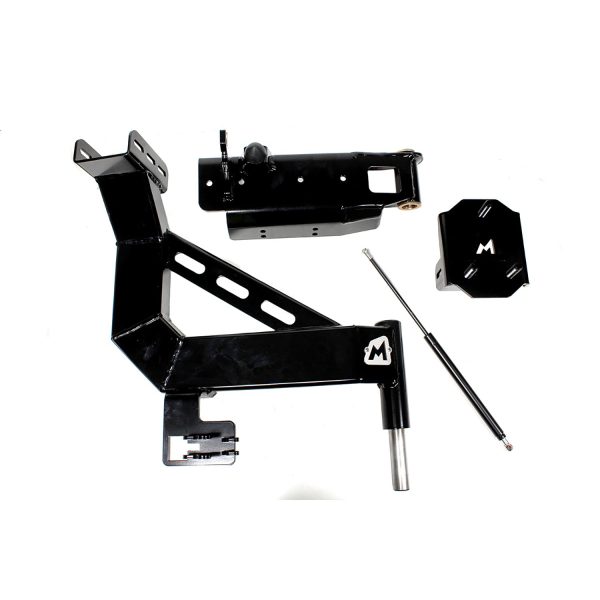 Image of Swing Away Spare Wheel Carrier Black Satin finish (TF053)