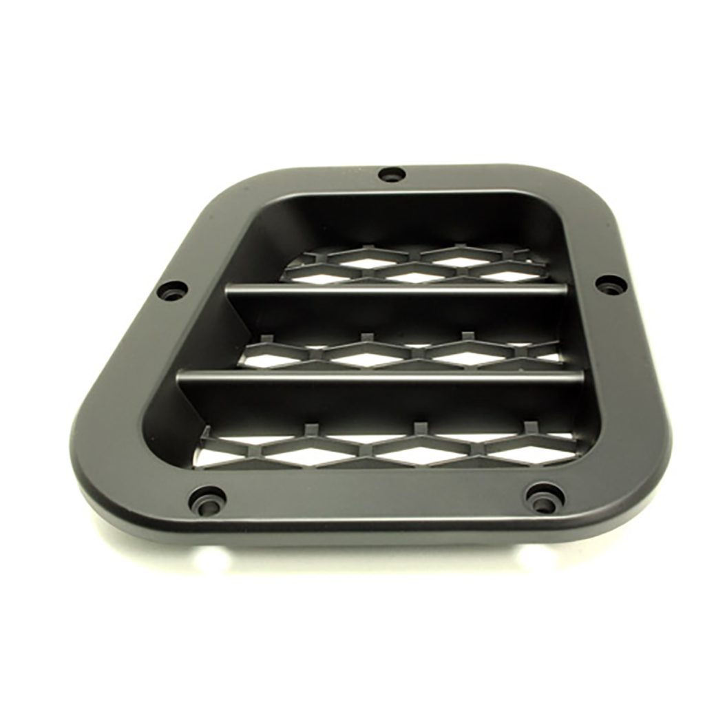 Image of Wing Vent Grille (right side) Satin Black Sports Style (TF271RH)