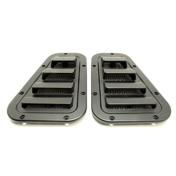 Image of Wing Vent Grilles (pair) Satin Black Sports Style (TF272)