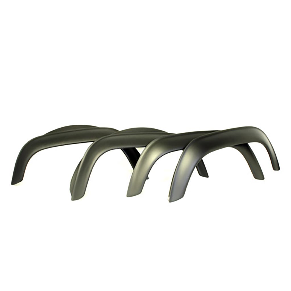 Image of Wheel Arch Eyebrow Moulding Kit Matt Black  (4 piece) (TF281)