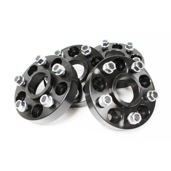 Image of 30mm Wheel Spacers Black Finish Alloy (5 x 120) (TF303B)