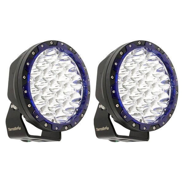 Image of Round 7inch (180mm) High Intensity Spotlights (pair) (TF707)