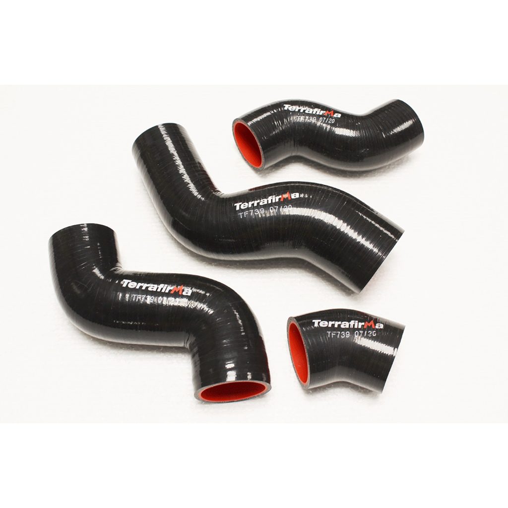 Image of Silicone Hose Kit (4 piece) Black (TF739)