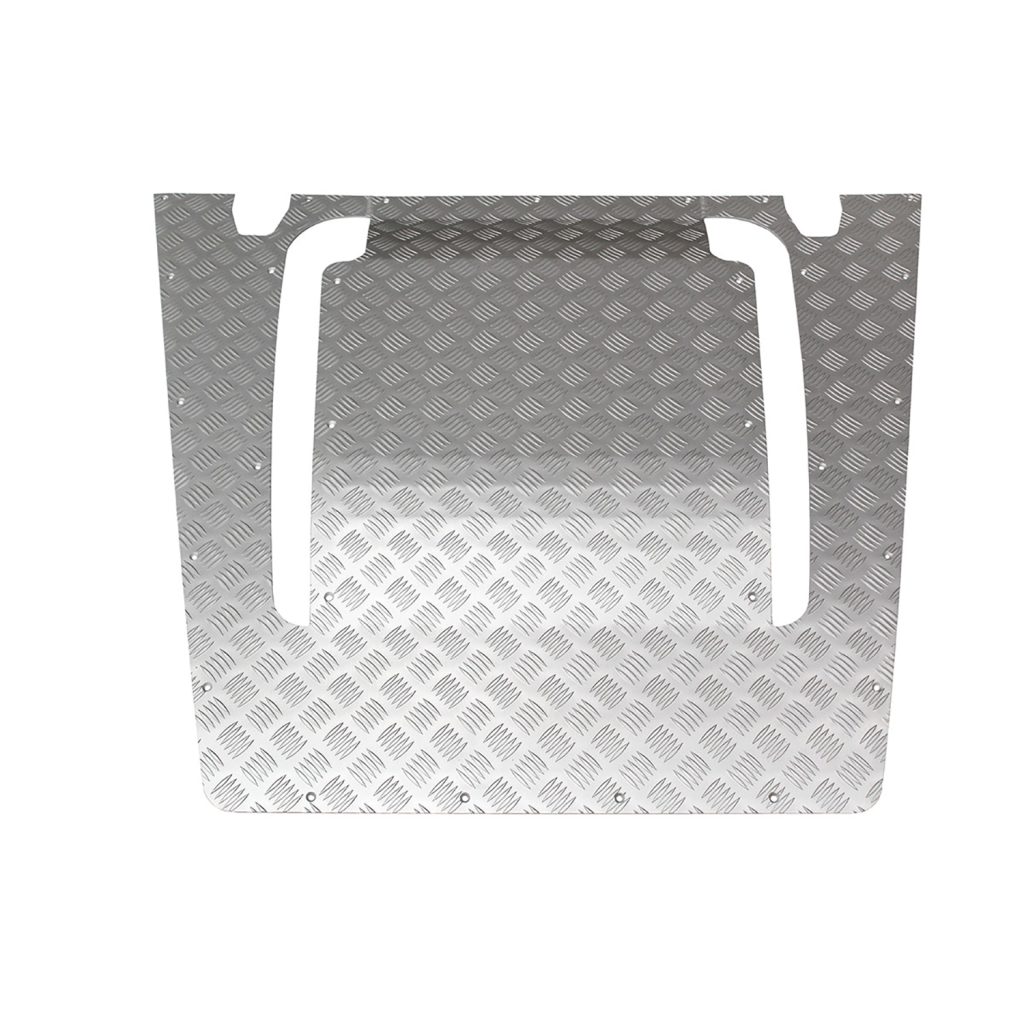 Image of Pumatec Bonnet Protection Chequer Plate (3mm) Silver Anodised (TF8210)