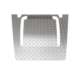 Image of Pumatec Bonnet Protection Chequer Plate (3mm) Silver Anodised (TF8210)