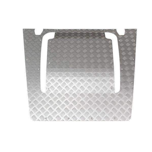 Image of Pumatec Bonnet Protection Chequer Plate (3mm) Silver Anodised (TF8210)